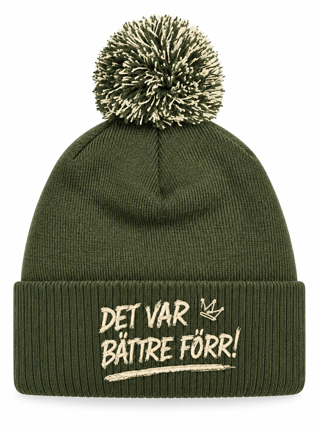 Detaljvy av Det var bättre förr! på person