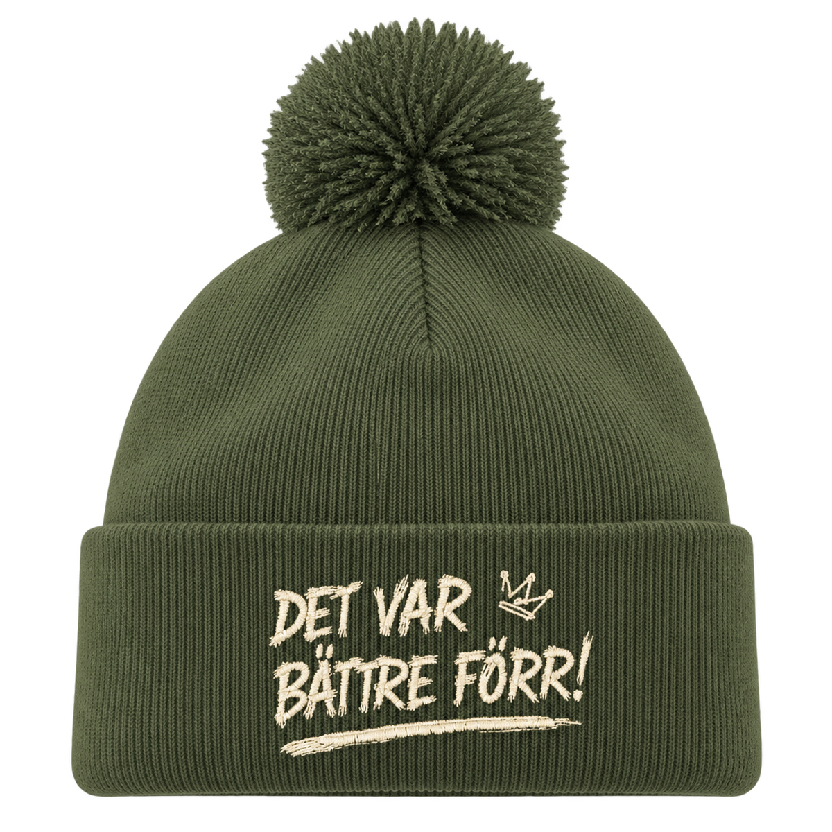 Det var bättre förr! henkilön päässä, lähikuva
