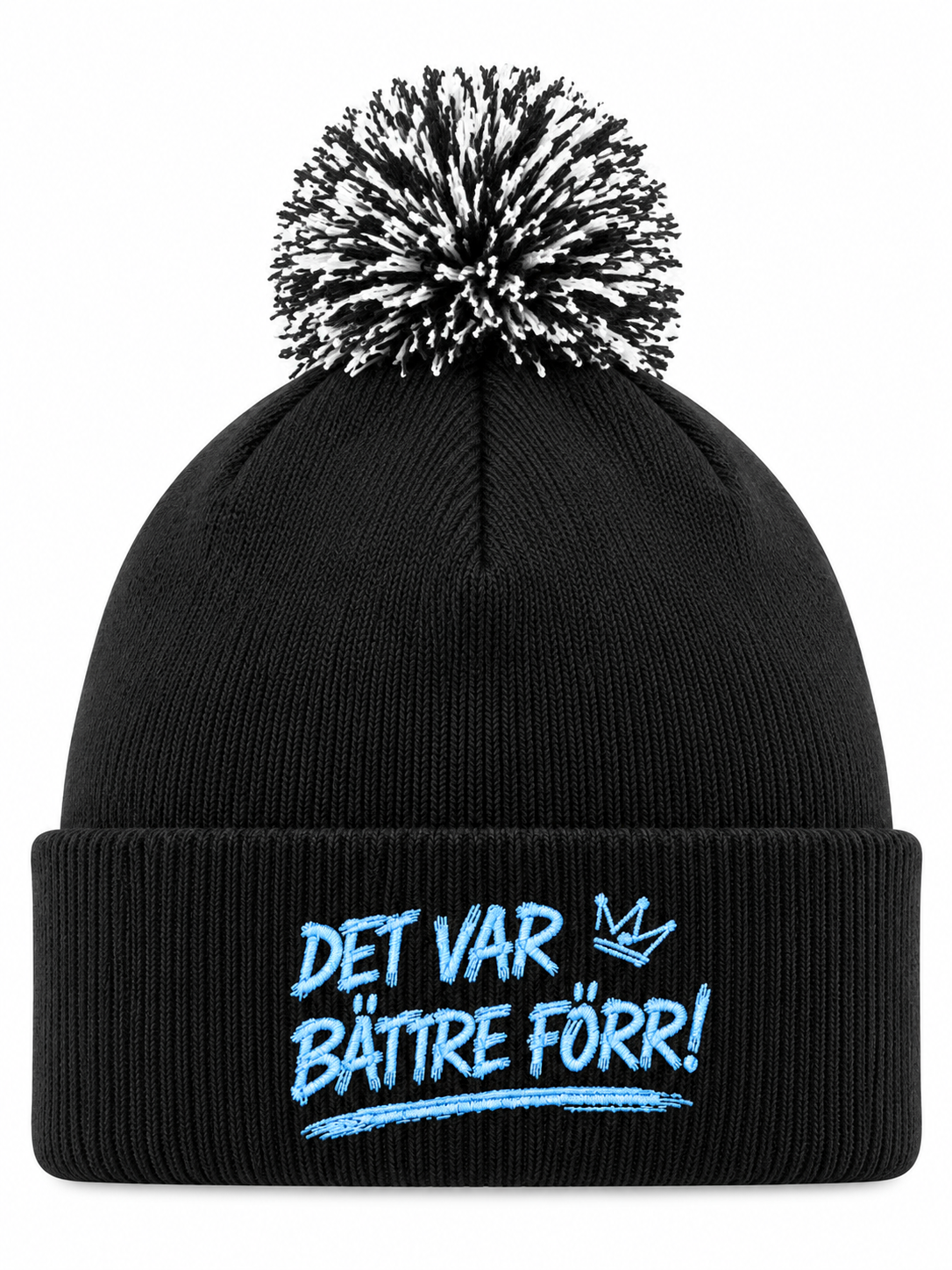Det var bättre förr! henkilön päässä, lähikuva