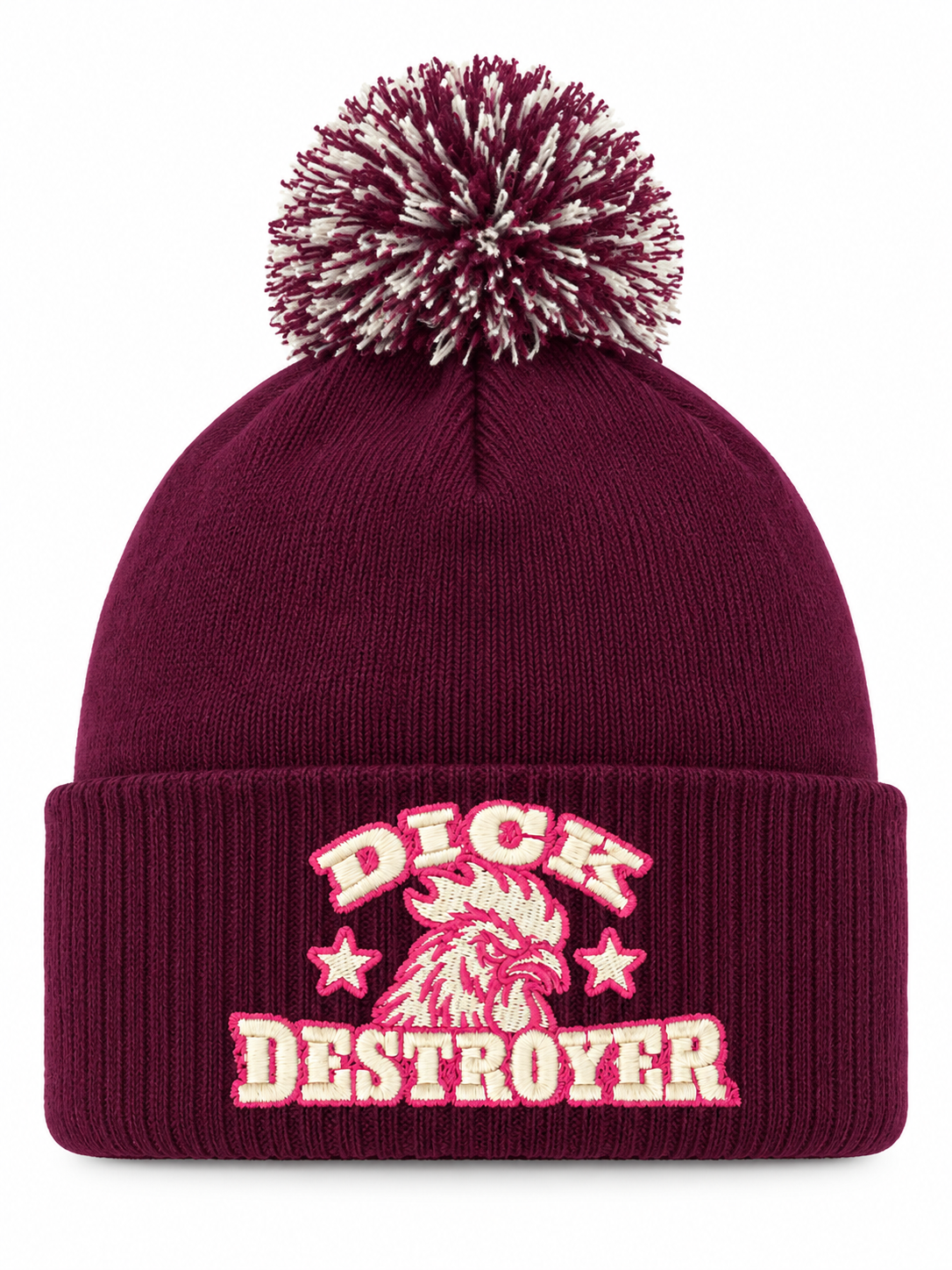 Detaljvy av Dick Destroyer på person