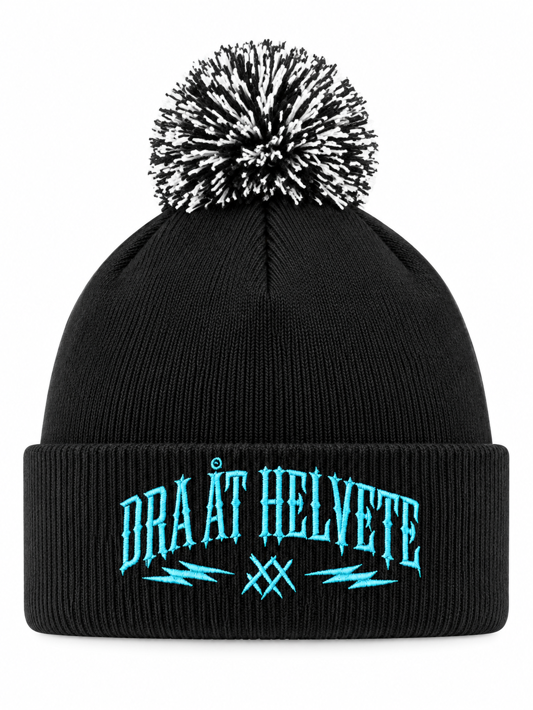 Detaljvy av Dra åt helvete på person