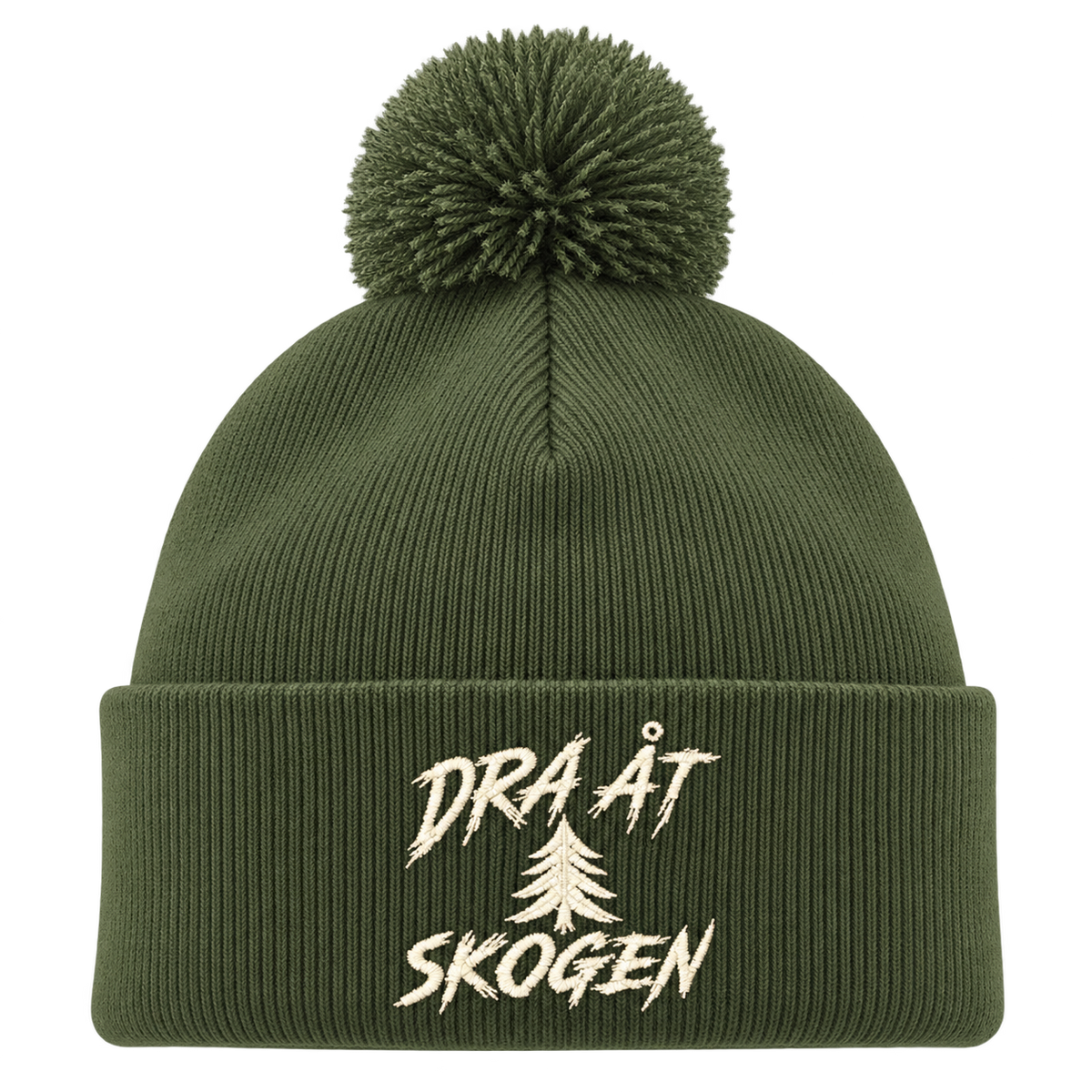 Detaljvy av Dra åt skogen på person