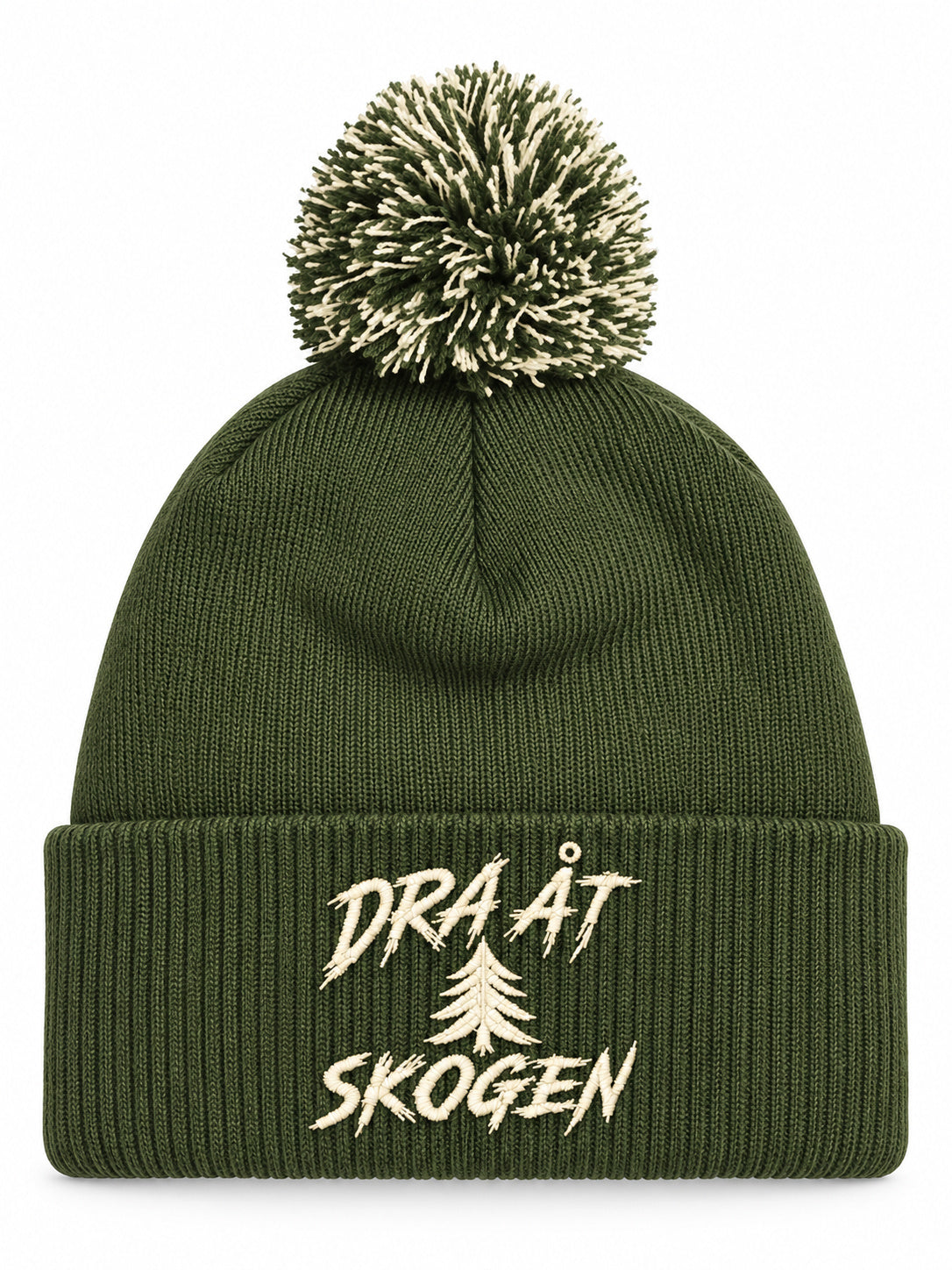 Dra åt skogen henkilön päässä, lähikuva