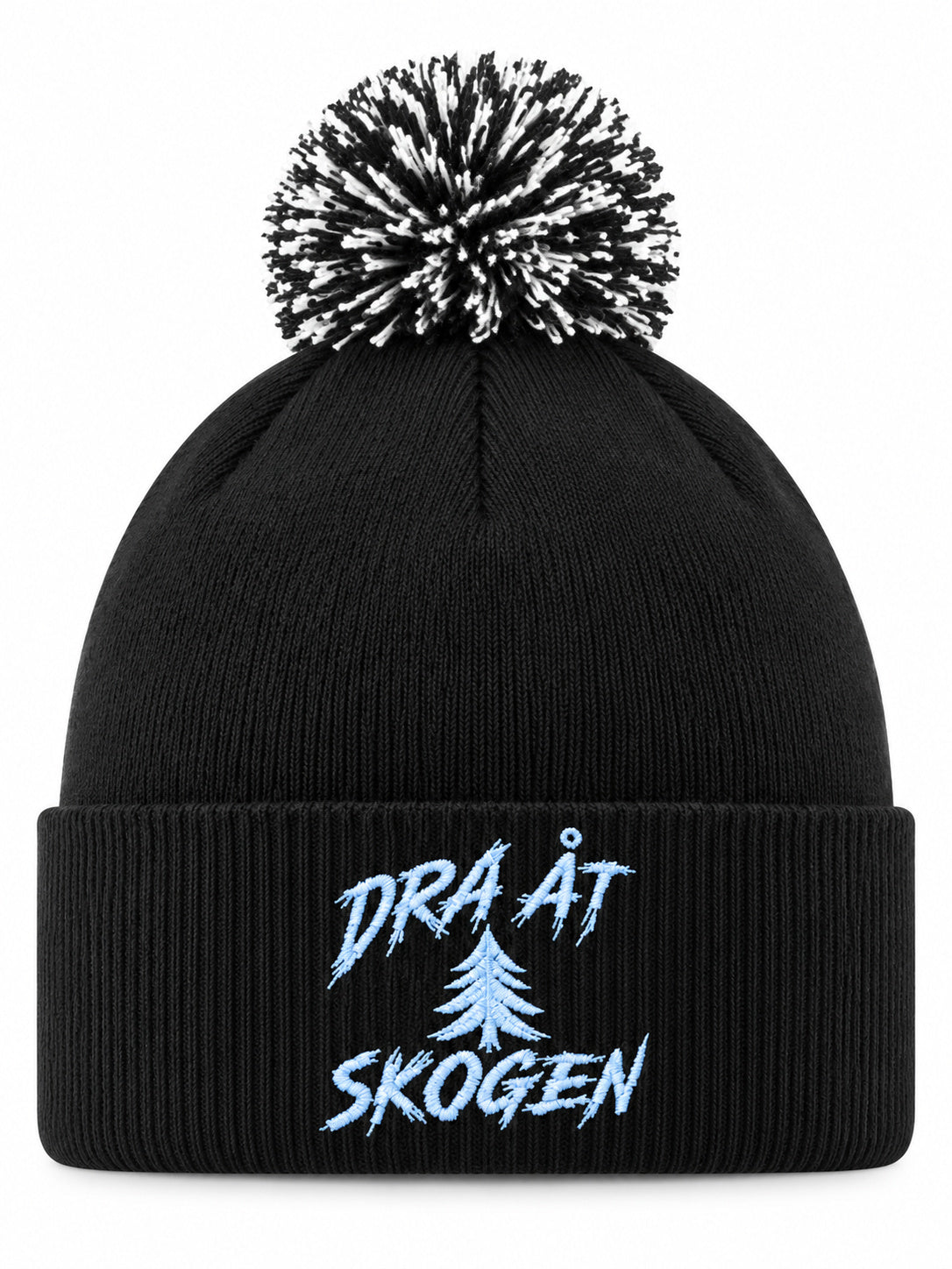 Dra åt skogen henkilön päässä, lähikuva