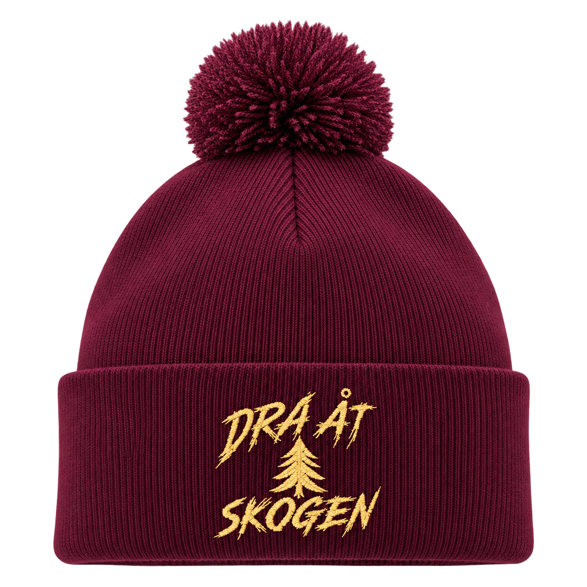 Dra åt skogen henkilön päässä, lähikuva