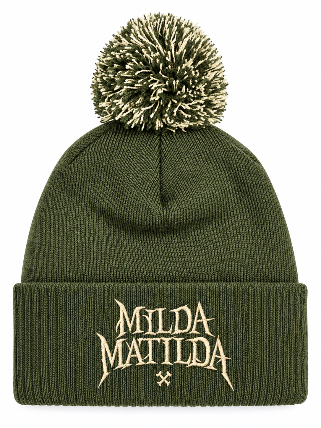 Detaljvy av Milda Matilda på person