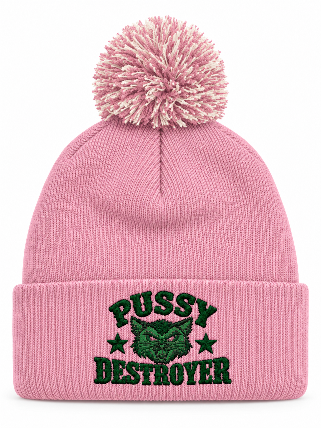 Detaljvy av Pussy Destroyer på person