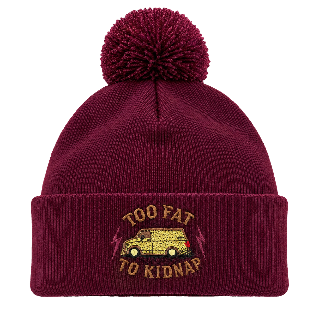 Too Fat To Kidnap henkilön päässä, lähikuva