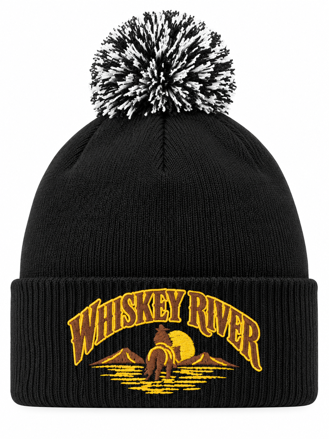 Whiskey River henkilön päässä, lähikuva