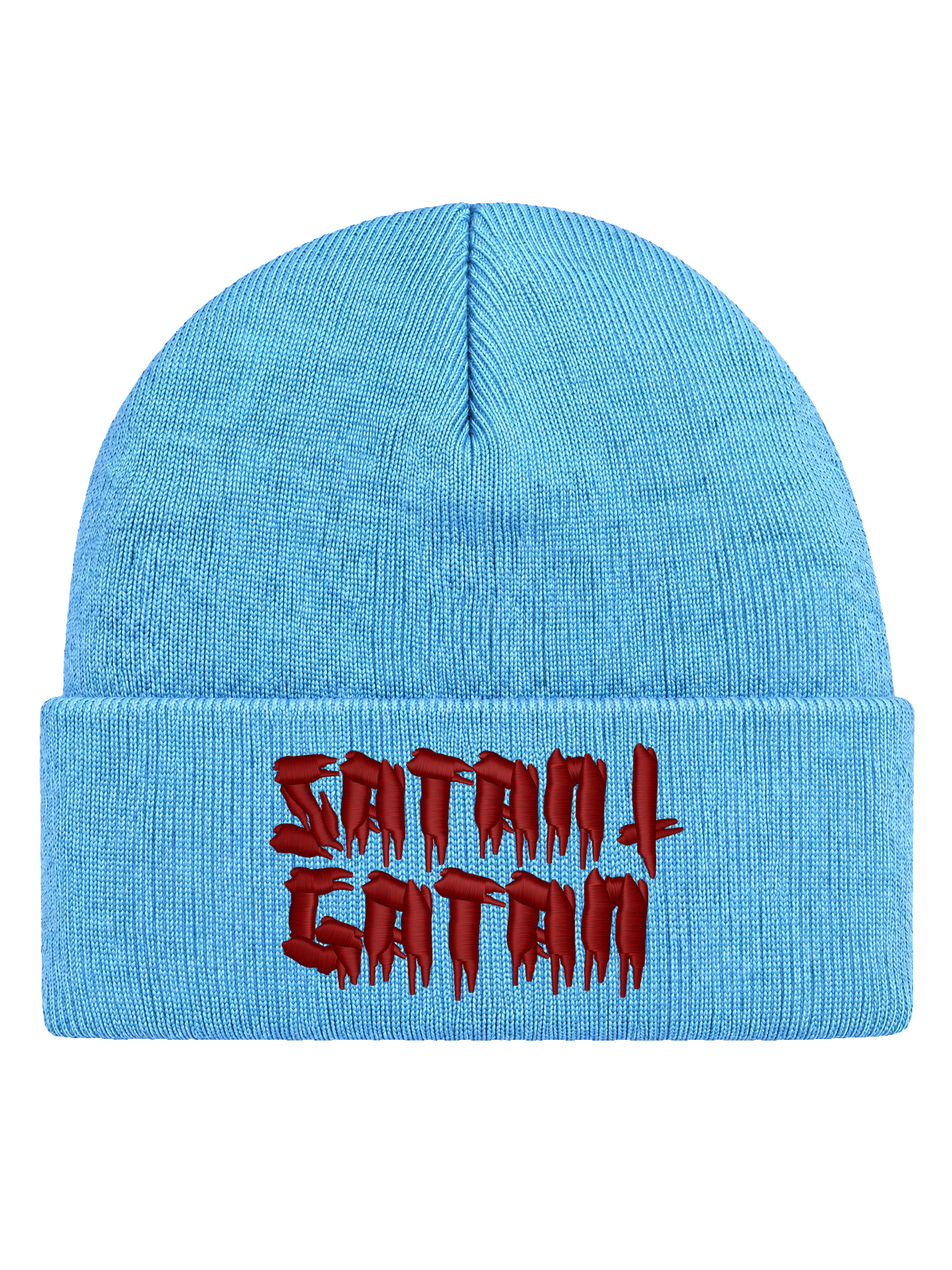 Satan i gatan – Hatitude Cuffed Beanie – Baby Blue – produktbild