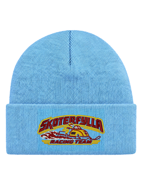SRT FRONT HCB-BBL-SRT | Skoterfylla Racing Team – Baby Blue Hatitude Cuffed Beanie | 10.56x4.70cm