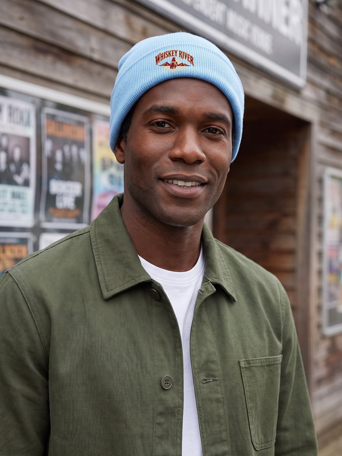 WR PERSON HCB-BBL-WR | Whiskey River – Baby Blue Hatitude Cuffed Beanie | 10.92x6.02cm