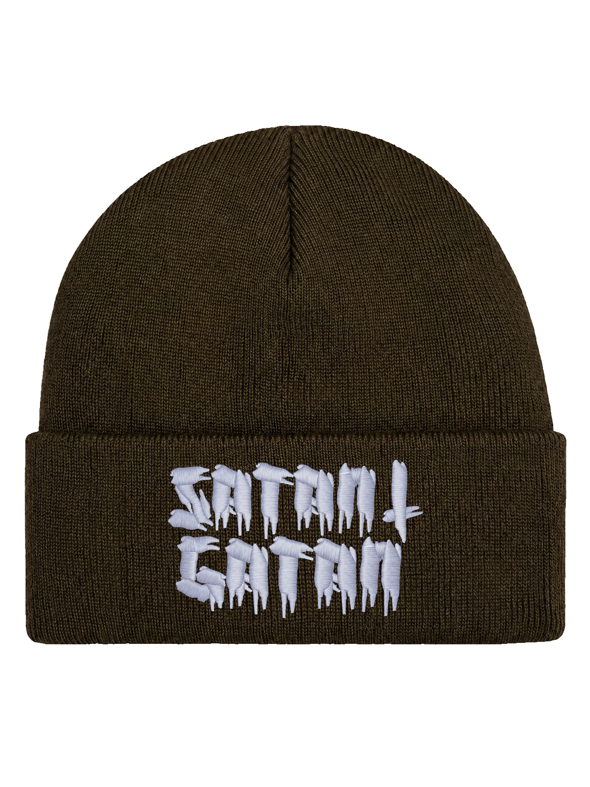 Satan i gatan – Hatitude Cuffed Beanie – Brun – produktbild