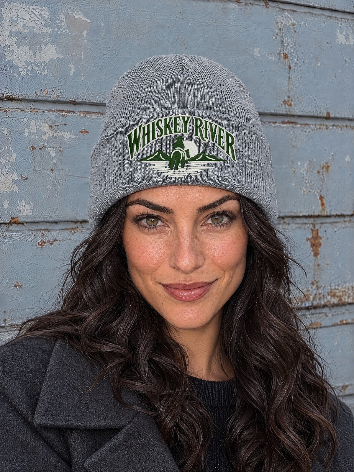 WR PERSON HCB-HGR-WR | Whiskey River – Heather Grey Hatitude Cuffed Beanie | 10.92x6.02cm
