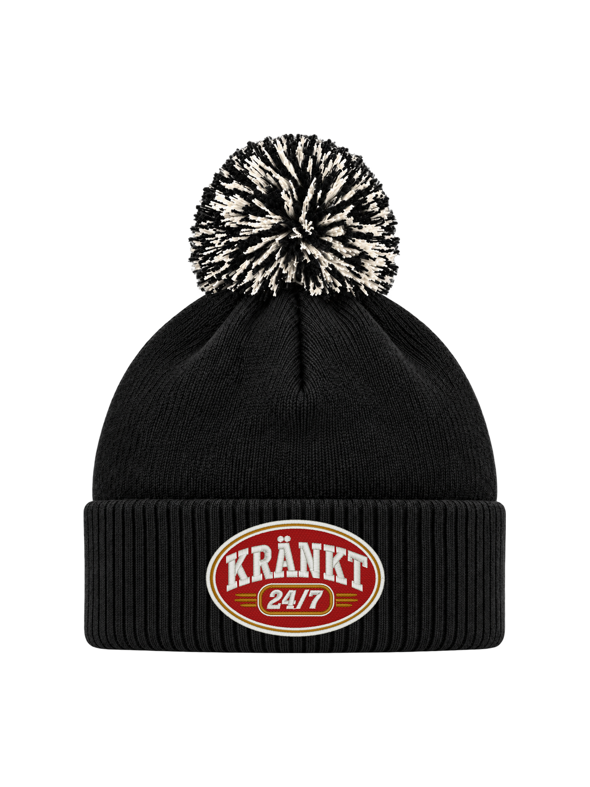 HSS-BLK-K247 FRONT – låst Snowstar-underlag, exakt originalbrodyr