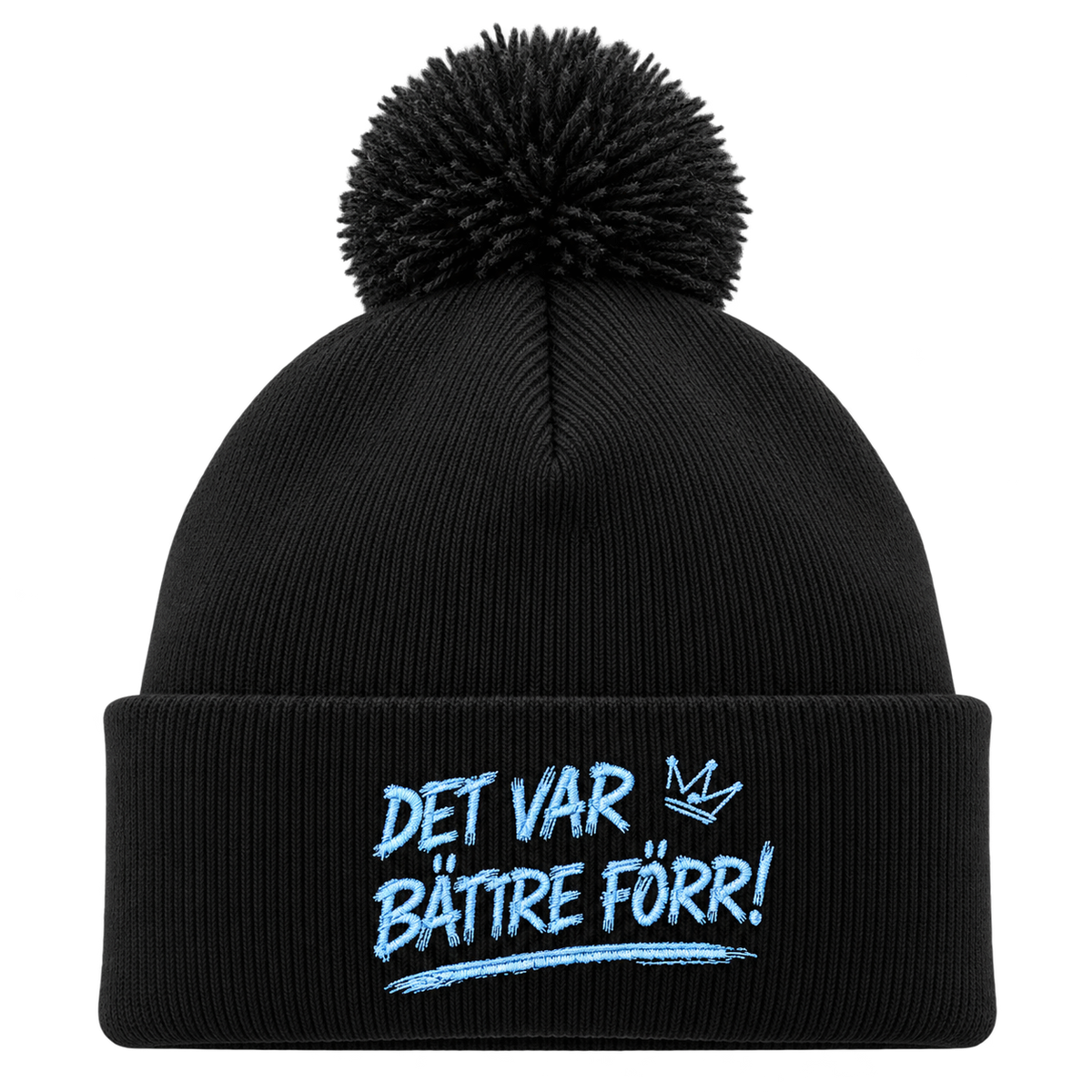 Det var bättre förr! henkilön päässä, lähikuva