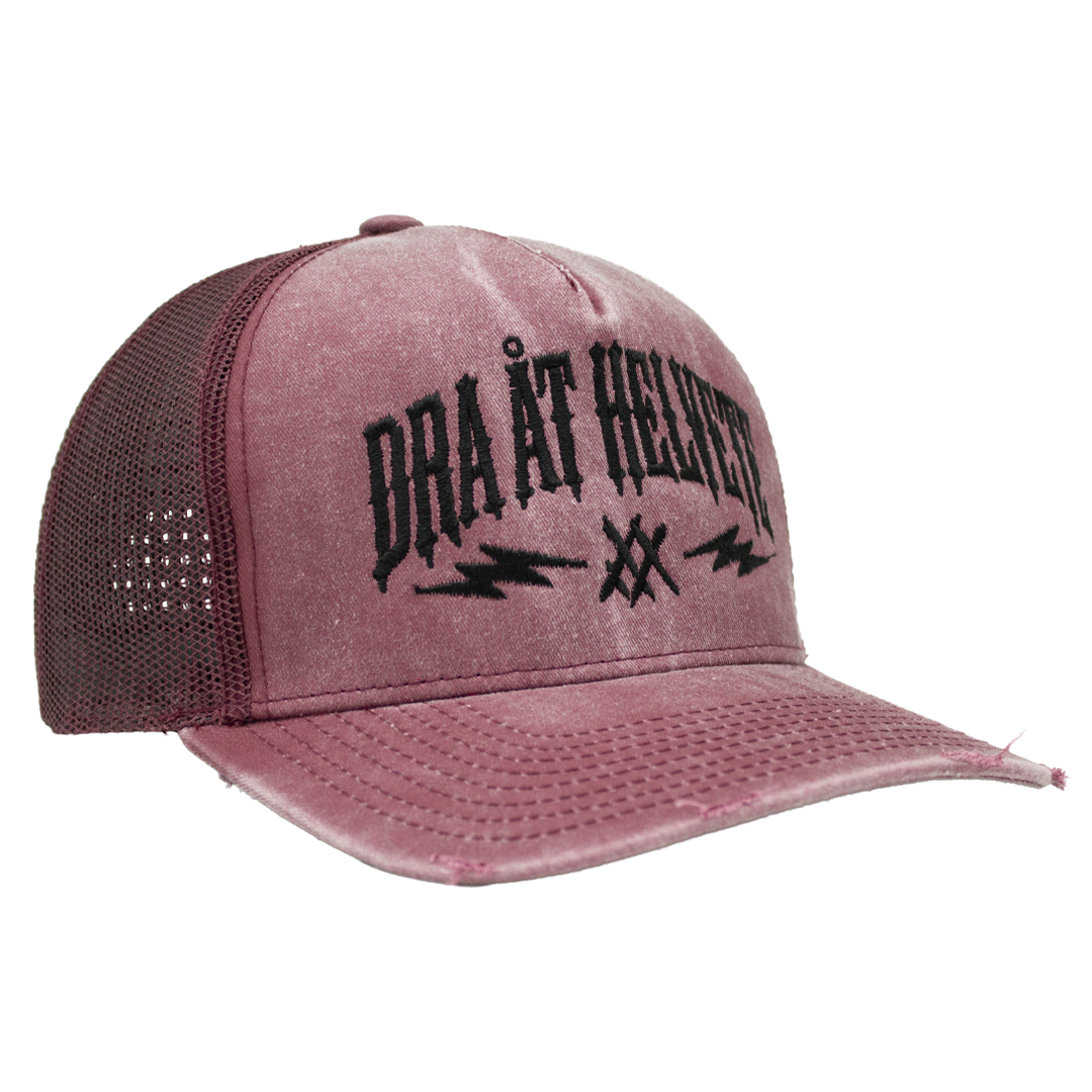 Dra åt helvete rosa Apex Trucker Split sedd från höger