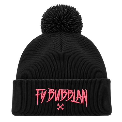 Fy bubblan – Svart Pom Pom Beanie