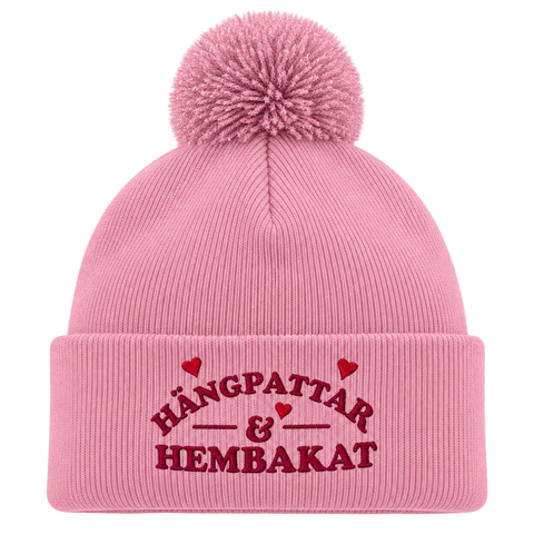 Hängpattar & Hembakat – Rosa Pom Pom Beanie