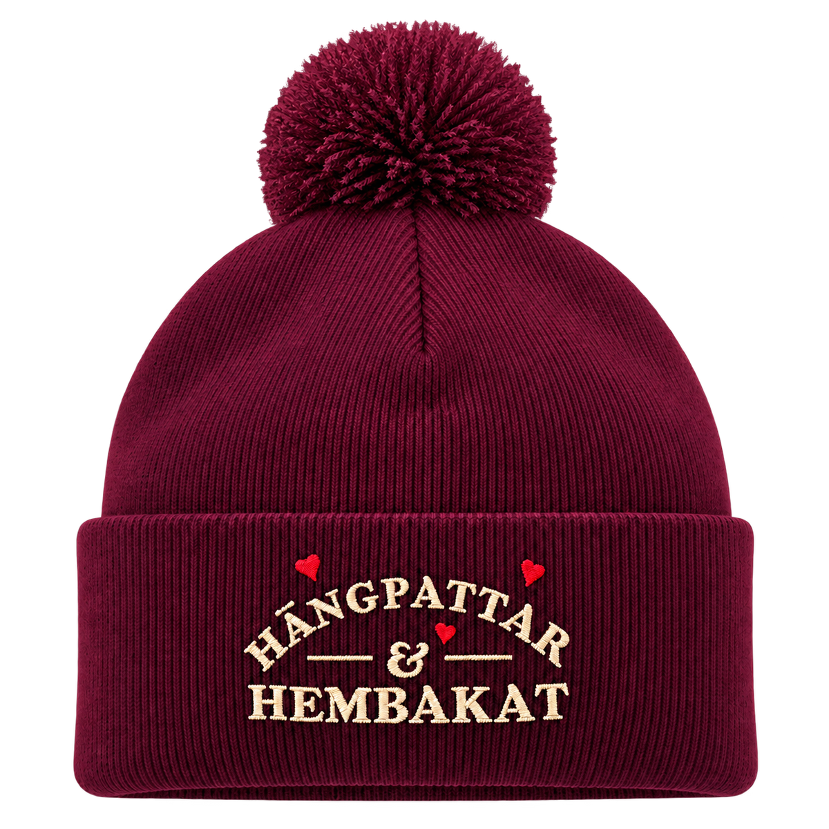 Hängpattar &amp; Hembakat henkilön päässä, lähikuva