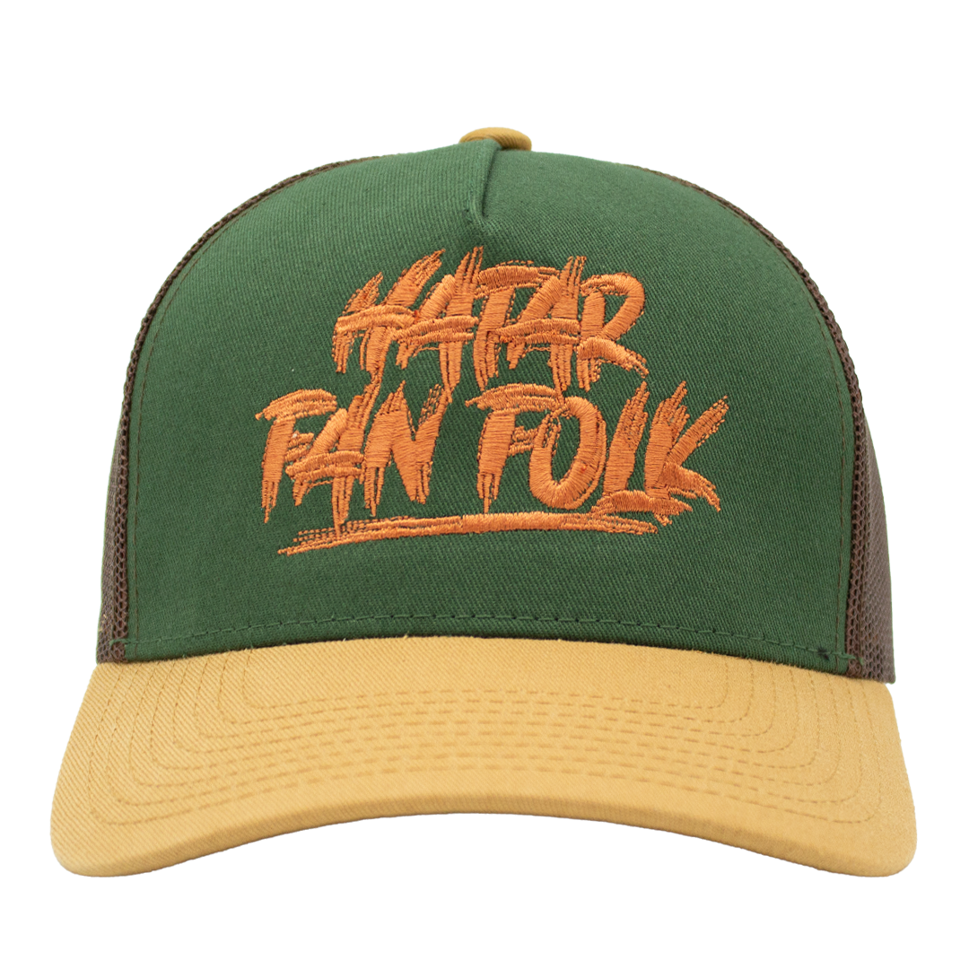 Hatar fan folk Apex Trucker Trés framifrån