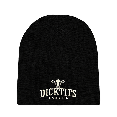 Dicktits Dairy Co. – Beanie – produktbild på vit bakgrund