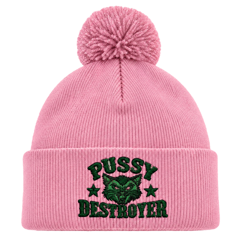 Pussy Destroyer – Rosa Pom Pom Beanie