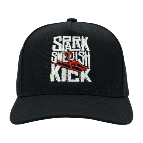 Spark – Swedish Kick svart Mitchell & Ness Original A-Frame framifrån