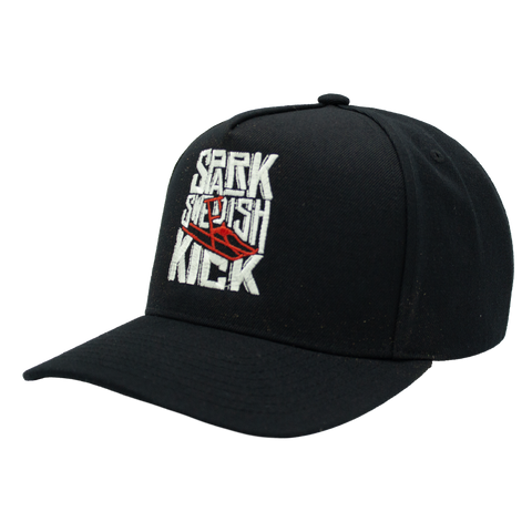 Spark – Swedish Kick svart Mitchell & Ness Original A-Frame sedd från vänster