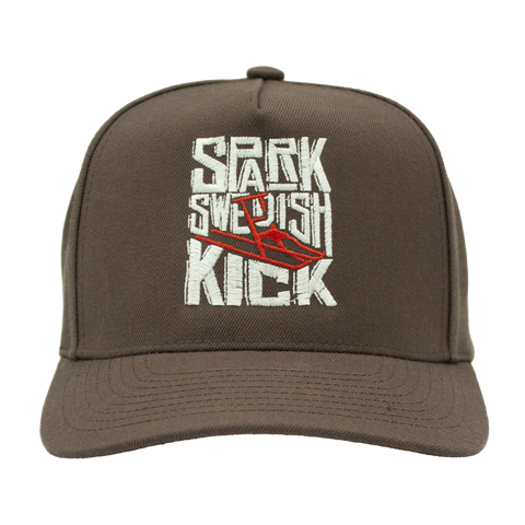 Spark – Swedish Kick brun Mitchell & Ness Original A-Frame framifrån