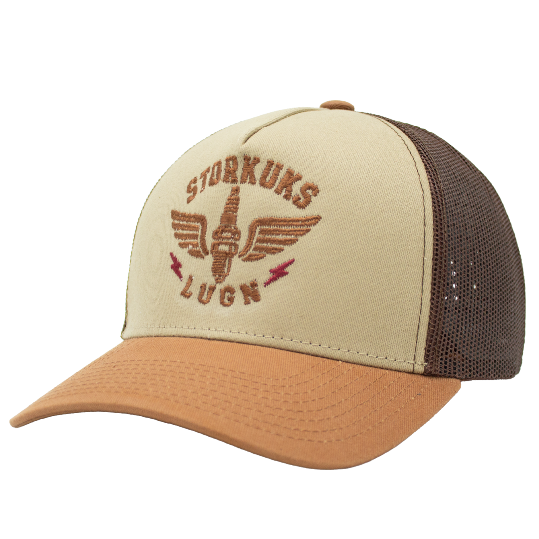 Storkuks lugn Apex Trucker sedd från vänster