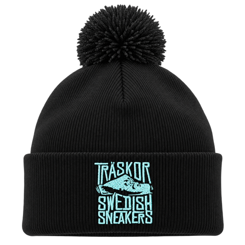 Träskor Swedish Sneakers – Svart Pom Pom Beanie