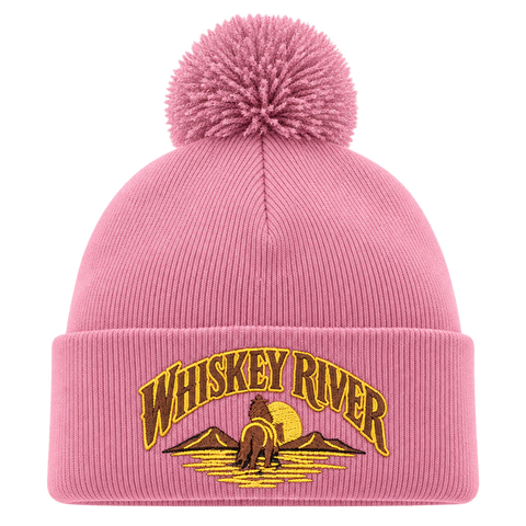 Whiskey River – Rosa Pom Pom Beanie